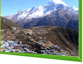Himalayan View From Namche Bazae